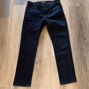 J. Crew Factory Men's Slim Straight Dark Indigo Jeans